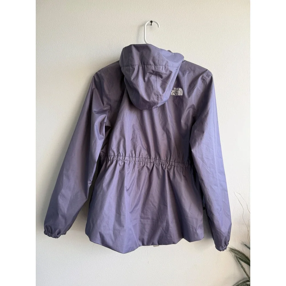 The North Face Girls Purple DryVent Rain Jacket Hooded Windbreaker XL 14/16